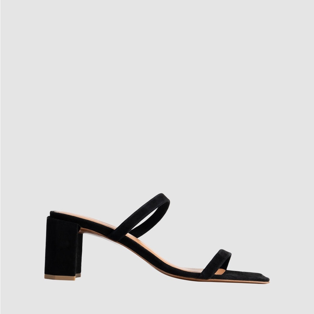 By Far Tanya black Suede Slip-on mule